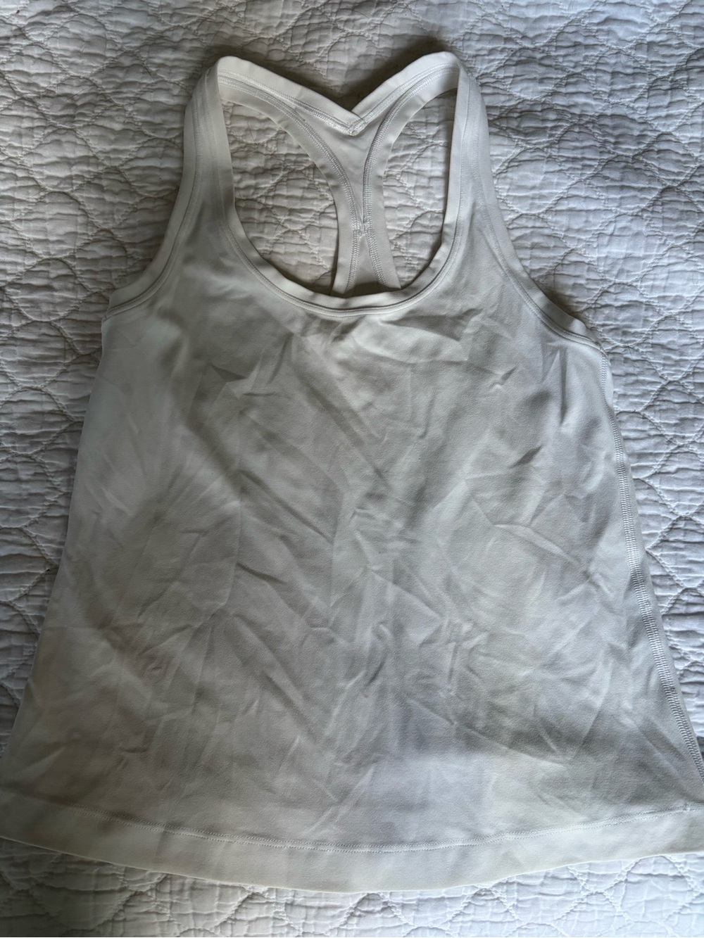 lululemon athletica White Racerback Tank - Women's Active Top